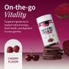 Snap Supplements Nitric Oxide Gummies - Beet Root Extract 300mg, Sugar Free Beetroot Supplement with Pomegranate Powder for Circulation & Natural Energy, 60 Vegan Gummies (3-Pack), Cherry Flavor view 2