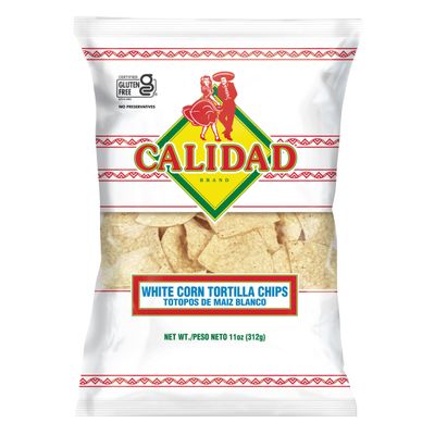 Calidad White Corn Tortilla Chips, 11 Oz