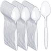 Thenshop Clear Plastic Spoons 1000 Count Heavyweight Disposable Plastic Serving Utensils Heavy Duty Spoons Bulk for Party Supplies, 5.8 Inch view 1