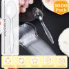 Thenshop Clear Plastic Spoons 1000 Count Heavyweight Disposable Plastic Serving Utensils Heavy Duty Spoons Bulk for Party Supplies, 5.8 Inch view 2