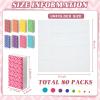 Sepamoon 800 Pcs 3 Ply Travel Tissues Packs Bulk Pocket Sized White Facial Tissue with Geometric Print Design Package for Travelling Party Graduation Wedding view 2