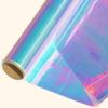 SYOGUA 34in x 50ft Iridescent Cellophane Wrap Roll, Extra Wide Iridescent Film Cellophane Wrap Rainbow Colored Cellophane Roll for Gift Baskets, Crafts, Candy, Gifts, Flowers view 1