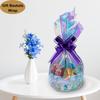 SYOGUA 34in x 50ft Iridescent Cellophane Wrap Roll, Extra Wide Iridescent Film Cellophane Wrap Rainbow Colored Cellophane Roll for Gift Baskets, Crafts, Candy, Gifts, Flowers view 4