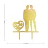Mr & Mr Cupcake Toppers Funny Hearts Gay Name Wood Cupcake Topper Picks Fabulous Cake Accessories for Wedding Anniversary Birthday Party Decoration Glitter Gold Keepsake Supplies view 2