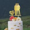 Mr & Mr Cupcake Toppers Funny Hearts Gay Name Wood Cupcake Topper Picks Fabulous Cake Accessories for Wedding Anniversary Birthday Party Decoration Glitter Gold Keepsake Supplies view 4