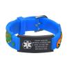 Personalized Medical ID Bracelet - Silicone ID Wristband with Medical Alert Badge for Women Kids Cute in Case of Emergency Bracelets(5.1''-6.5'') view 1