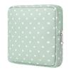 Desing Wish Sanitary Pad Storage Bag Portable Period Bag for Teen Pads/Sanitary Napkins/Small Tampons, Sanitary Napkin Storage Bag First Period Gifts for Teen Girls (Green Dot) view 1