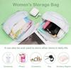 Desing Wish Sanitary Pad Storage Bag Portable Period Bag for Teen Pads/Sanitary Napkins/Small Tampons, Sanitary Napkin Storage Bag First Period Gifts for Teen Girls (Green Dot) view 2