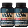 DEDICAD 10in1 Noni Capsules - 4 Month Supply with Elderberry, Boswellia, Turmeric, Ginger & More - Support Muscle, Joint, Digestive & Immune - 2 Packs of 60 Vegan Capsules, Non-GMO & Gluten-Free view 1
