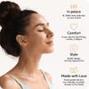 Audree Style Ear Plugs for Noise Reduction, Reusable High Fidelity Earplugs for Concerts, Musicians, Motorcycles, Study, Parent, Party, Flights & Noise Sensitivity, 18-29dB Noise Cancelling, Gold view 2