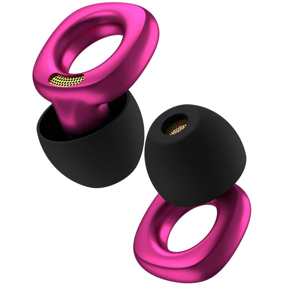 Audree Style Ear Plugs for Noise Reduction, Reusable High Fidelity Earplugs for Concerts, Musicians, Motorcycles, Study, Parent, Party, Flights & Sensitivity, 18-29dB Cancelling, Purple