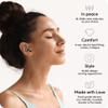 Audree Style Ear Plugs for Noise Reduction, Reusable High Fidelity Earplugs for Concerts, Musicians, Motorcycles, Study, Parent, Party, Flights & Noise Sensitivity, 18-29dB Noise Cancelling (Silver) view 2