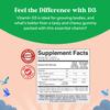Chewable Vitamin D Gummies for Kids - Delicious Kids Vitamin D 1000 IU Per Serving Gummy Vitamins for and Toddlers Immune Support Plus Muscle Teeth and Bone Health - Gelatin Free Fruit Flavors view 2