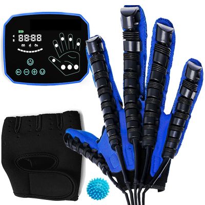 FXNFXLA Hand Function Rehabilitation Robot Gloves, Smart Rechargeable Hemiplegia Stroke Finger Training Equipment, for Muscle Strength(Size:XL Code,Color:Right Hand)