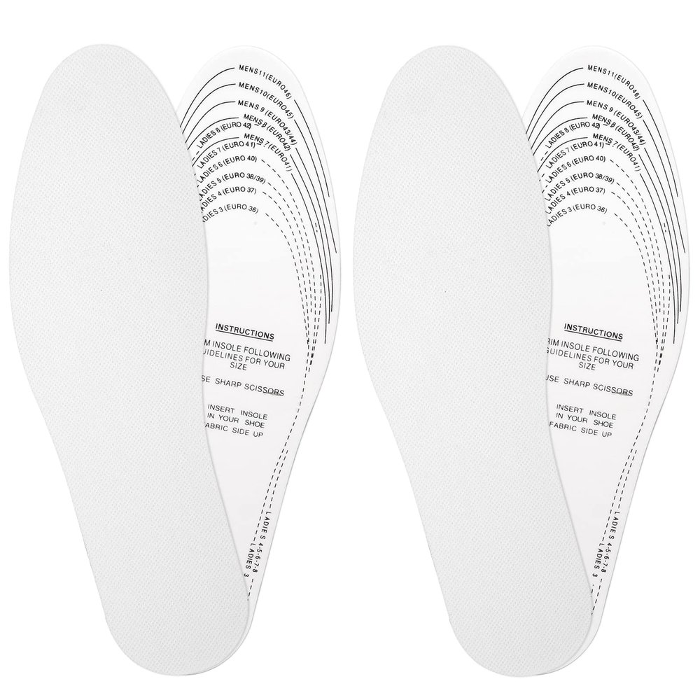 Sibba 2 Pairs Memory Foam Shoe Inserts Insoles for Women, Super Soft Thin Replacement Innersoles Comfort Breathable Cushioning Shoe Insoles Inserts for Shoes Sneakers Boot Liners, Men 7-11 Woman 3-8