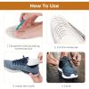 Sibba 2 Pairs Memory Foam Shoe Inserts Insoles for Women, Super Soft Thin Replacement Innersoles Comfort Breathable Cushioning Shoe Insoles Inserts for Shoes Sneakers Boot Liners, Men 7-11 Woman 3-8 view 4