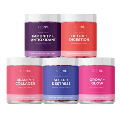 Teami Wellness Gummies Multivitamin Heart Shaped Gummies for Beauty and Wellness Routine Fruity Flavor Delicious Gummies for Women