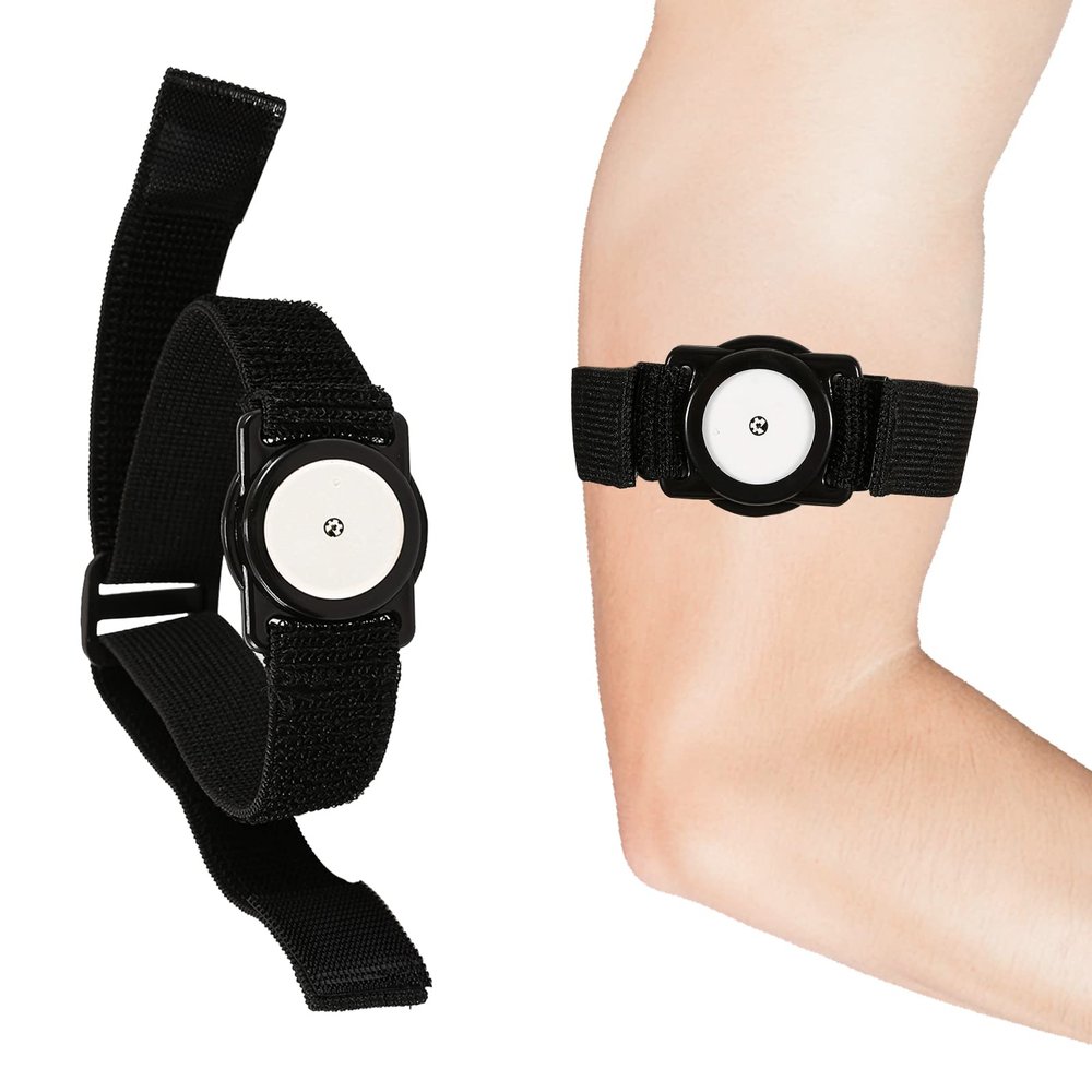 Armband for Freestyle Libre 1 & 2 14 Day, Insulin Pod Monitoring System Protection Sensor Cover Diabetes CGM Holder, 4" to 16" Adjustable Active Arm & Leg Band, No More Adhesive Patches