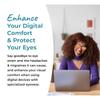 Sleep ZM 100% Blue Light Blocking Glasses for Women + Men - Better Sleep + Anti Eye Strain Protection - Computer Screens & Gaming - Black Small Face Wayfarer - 99% Night-time Amber Lens view 2