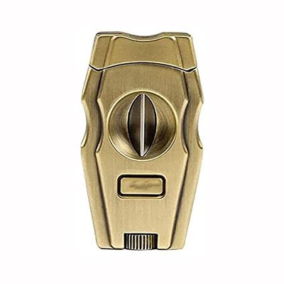 Feiyx Cigar Cutter, V-Cut Cigar Cutters, Sharp Blade Even Cutting,Stainless Steel Cigar Cutter with Hole Opener,Ergonomic Design, for Most Size of Cigars