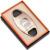 Feiyx Cigar Cutter, Portable Cigar Cutters, Stainless Steel Portable Double-Edged Thickened Cigar Cutter, Perfect for Used by Cigar Lovers (Color : Gold) view 4