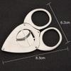 Feiyx Cigar Cutter Stainless Steel Sharp Double Cut Blade for a Precise Perfect Cut, Bat-Type Double-Edged Cigar Cutter for Used by Cigar Lovers view 2