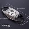 Feiyx Stainless Steel Cigar Cutter, Stainless Steel Sharp Blade Portable Cigar Cutter, Guillotine, Double Cut Round Head Scissors Sharp Blades, Perfect for Used by Cigar Lovers view 2