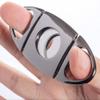 Feiyx Stainless Steel Cigar Cutter, Stainless Steel Sharp Blade Portable Cigar Cutter, Guillotine, Double Cut Round Head Scissors Sharp Blades, Perfect for Used by Cigar Lovers view 3