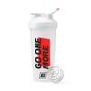 BARE PERFORMANCE NUTRITION Go One More BlenderBottle Shaker Bottle, 28 oz Shaker Bottle with Wire Whisk, White view 1