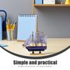 Abaodam Mini Sailboat Cake Topper Wooden Sailing Boat Model, 5.5 Inch Nautical Cake Decoration for Graduation, Birthday, Baby Shower and Coastal Party Tabletop Decor view 2