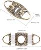 Feiyx Premium Cigar Cutter,Pocket Cigar Cutters,Portable Double-Edged Stainless Steel Cigar Cutter,Exquisite Engraving Patterns,Perfect for Used by Cigar Lovers (Color : Gold) view 2