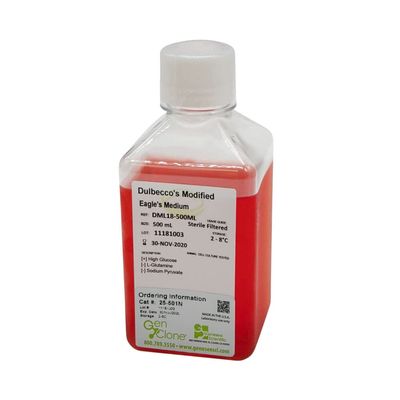 DMEM, High Glucose, No L-Gluta Without Sodium Pyruvate 6 x 500 mL/Unit