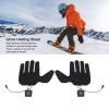 Electric Heated Gloves Pad, Ultra Thin Portable Hand Warmer Heating Pad with 3 Adjustable Modes Plug and Play Thermal Reusable Glove Heating Sheet for Winter Sports, Climbing, Hiking, Motorcycle view 2
