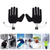 Electric Heated Gloves Pad, Ultra Thin Portable Hand Warmer Heating Pad with 3 Adjustable Modes Plug and Play Thermal Reusable Glove Heating Sheet for Winter Sports, Climbing, Hiking, Motorcycle view 4
