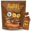 AWAKE - Caffeinated Chocolate Bites - Caramel Milk Chocolate, 50 Bites - 50mg Caffeine - Individually Wrapped Energy Bites - Coffee Alternative - Fairtrade, Gluten Free, Non GMO - 0.48oz view 1