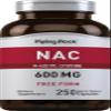Piping Rock NAC Supplement N-Acetyl Cysteine | 600mg | 250 Capsules | Free Form Pills for Women and Men | Non-GMO, Gluten Free view 1