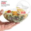 Stock Your Home 24oz Clear Plastic Salad Bowls with Lids Disposable (50 Pack) Small Takeout Container with Snap on Lid for Fruit Salads, Quinoa, Lunch and Meal Prep, Acai Bowl, To-Go Party Containers view 4