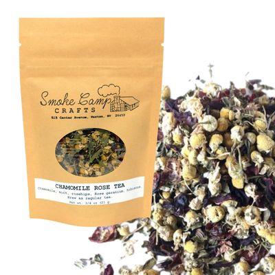 "Smoke Camp Crafts Herbal Tea Blend - Chamomile Rose Tea, 3/4 oz (21 g)"
