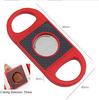 Feiyx Cigar Cutter, Portable Cigar Cutters, Stainless Steel Double Blade Metal Cigar Clippers Scissors for Cigar Accessories Tools, Perfect for Used by Cigar Lovers Cigar Cutter Gift Box view 3