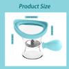 Abnaok Eye Wash CupEye Wash Bath Kit  Silicone Eye Cup for Effective Eye Cleansing Transparent with Storage Container,Manual air Pressure Eye Cleaning Cup view 2