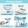 Abnaok Eye Wash CupEye Wash Bath Kit  Silicone Eye Cup for Effective Eye Cleansing Transparent with Storage Container,Manual air Pressure Eye Cleaning Cup view 3