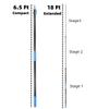Hicavar 25 Foot High Ceiling Fan Duster with 6-18ft Extension Pole, Extendable Reusable Cobweb, Feather, Window Cleaning Squeegee Kit view 4