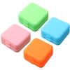 8pcs Portable Pill Organizer for Travel Compact Medicine Storage Case Four Compartments Vibrant Colors for Daily Vitamins and Medication Management view 1