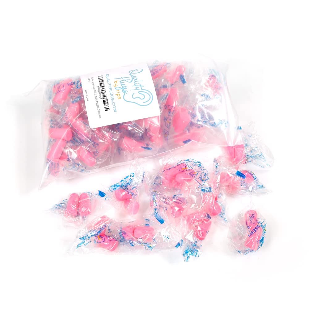 Foam Small Ear Plugs 50 Pair - 30db Disposable Ear Plugs for Noise Reduction Kids Women Children Baby Toddler - Side Sleepers Music Work Airplane Kids Concert Ear Protection Bulk