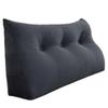 Rucener 8 lbs Thickened Twin Wedge Pillow Headboard College Dorm Bed Velvet Wedge Pillow Backrest Triangular Headboard Pillows with Side Pocket, Dorm Bedding Essentials for Girls & Boys view 1