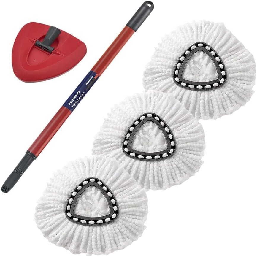 Vacushop Mop Accessories Replacement for O-Ceda Spin Mop X1 Handle X1 Base X3 Mop