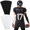 24 Pcs Athletic Turf Tape Easy to Apply Athletic Tape Football Turf Tape Easy Tear No Sticky Residue Tape for Athlete, Sport Trainers, 15.75 x 3.94 Inches (Black, White) view 1