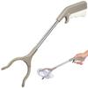 2 Pcs 16 Inch Heavy Duty Trash Picker Grabber Reacher Tool with Stainless Steel Claw for Trash Collection and Waste Management view 1