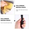 BESPORTBLE Halloween Broom Prop, Witch Gauze Broom Decoration Magician Witch Broom Broom Prop Makeup Party Show Props Decor (Orange) view 4